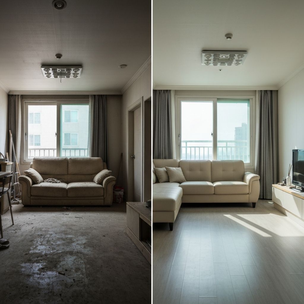 이사청소 전후 비교